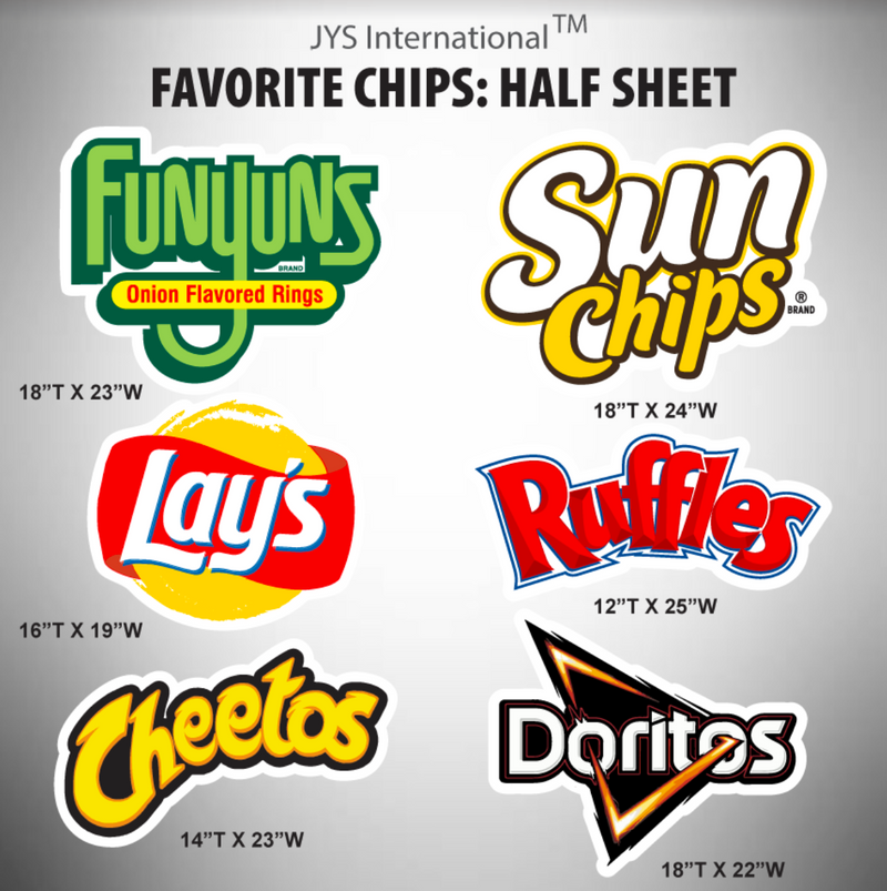 FAVORITE SNACKS: HALF SHEET - Yard Card Signs by JYS International