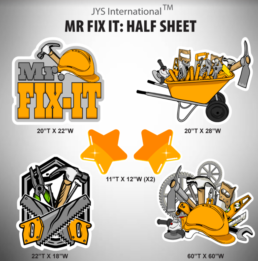 MR. FIX IT: HALF SHEET - Yard Card Signs by JYS International