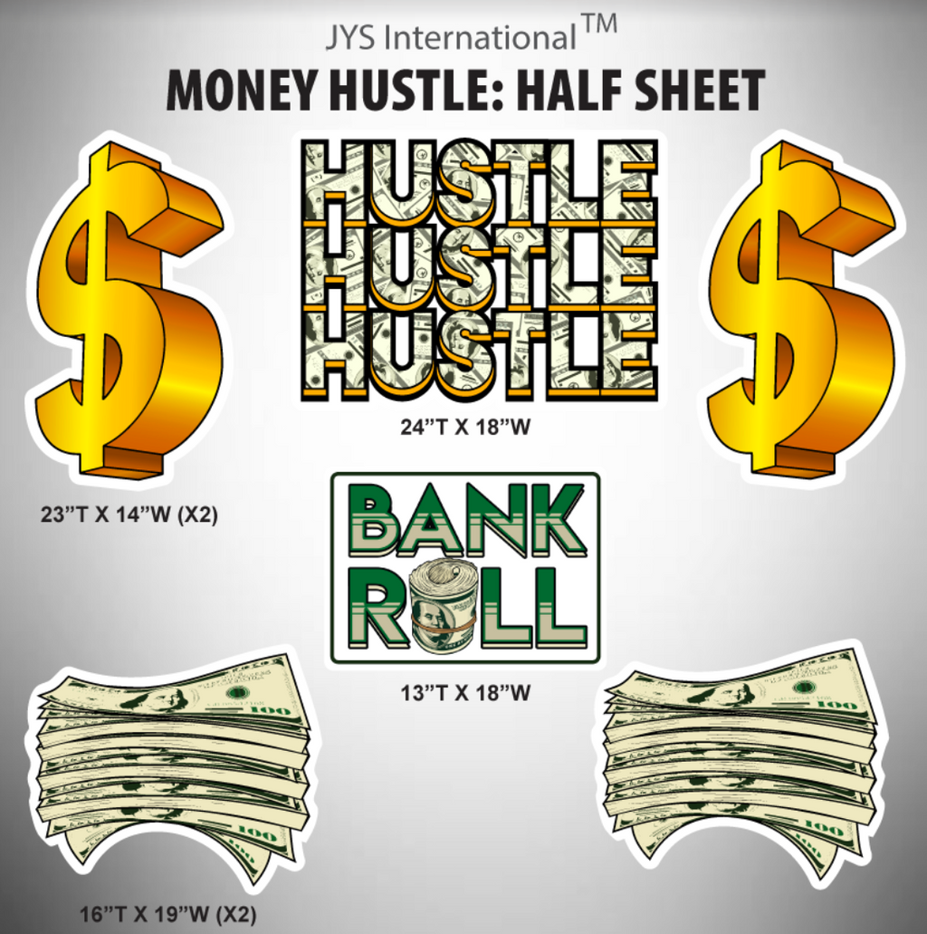 MONEY: HALF SHEET - Yard Card Signs by JYS International