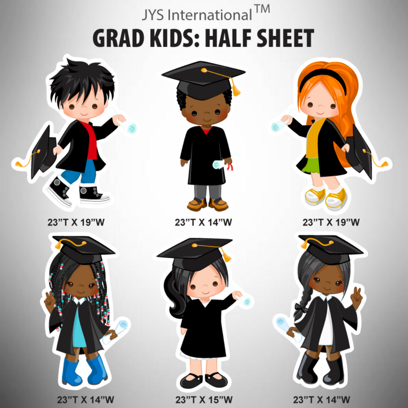 GRAD KIDS: HALF SHEET - Yard Card Signs by JYS International