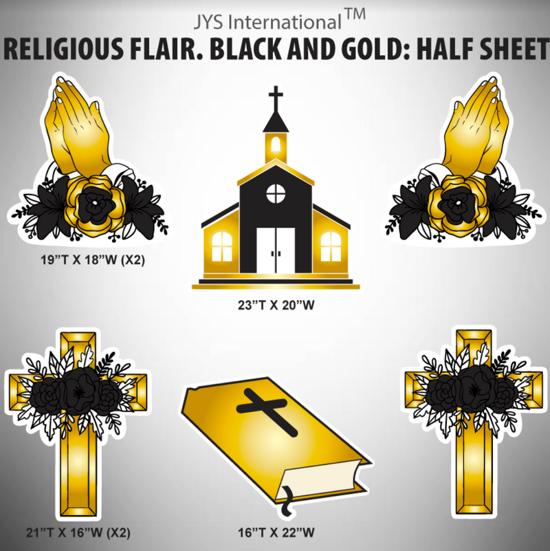 RELIGIOUS: HALF SHEET - Yard Card Signs by JYS International