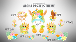 ALOHA PASTELS QUICK SET - Yard Card Signs by JYS International