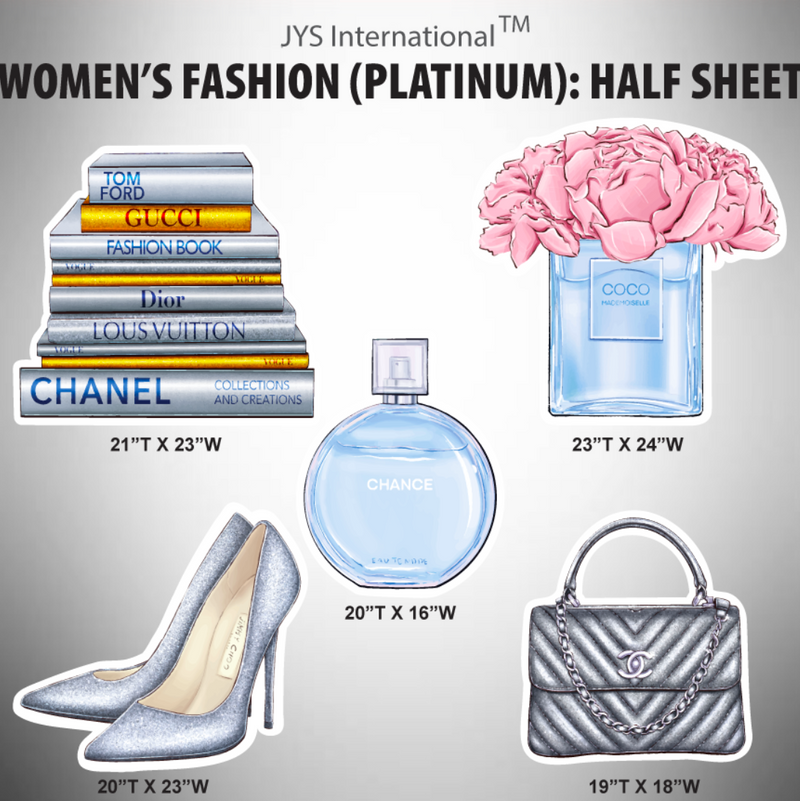 WOMEN'S FASHION (PLATINUM): HALF SHEET - Yard Card Signs by JYS International