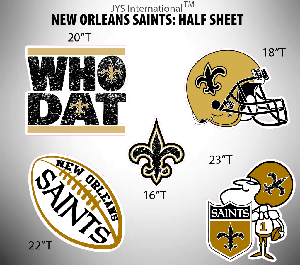 SAINTS: HALF SHEET - Yard Card Signs by JYS International