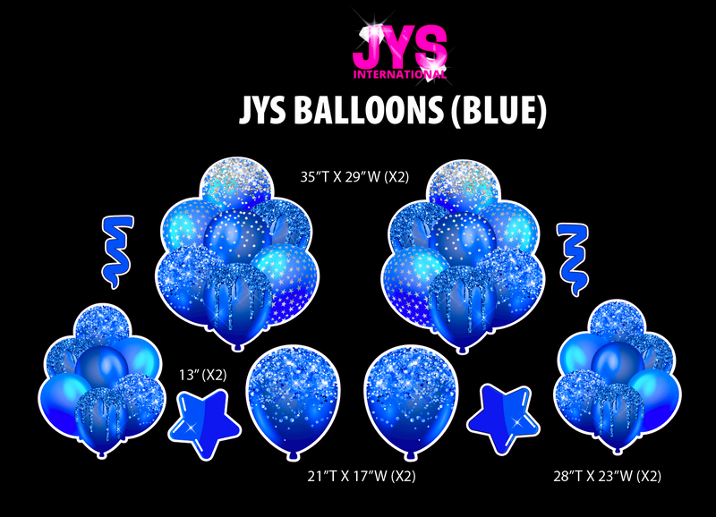 JYS BALLOONS: BLUE - Yard Card Signs by JYS International