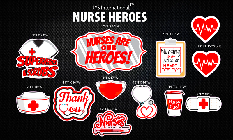 NURSE HEROES QUICK SET - Yard Card Signs by JYS International