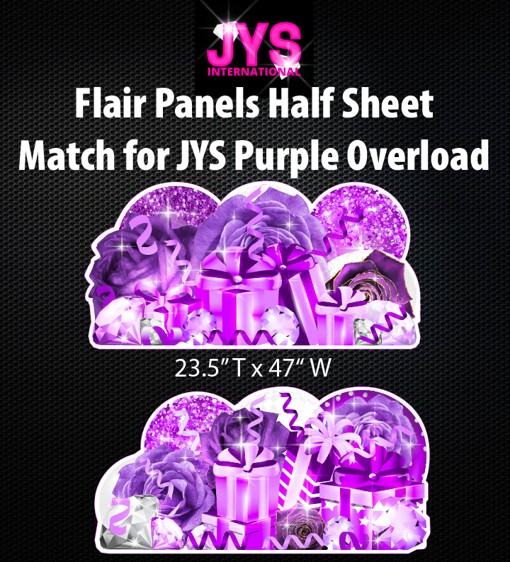 DIAMONDS & ROSES MOTHER'S DAY OVERLOAD: PURPLE (EZ FOLD) - Yard Card Signs by JYS International