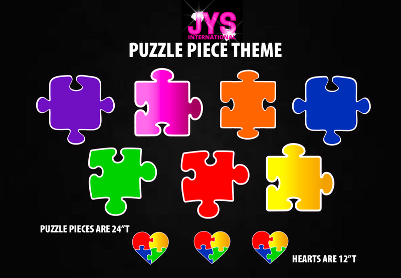 PUZZLE PIECE THEME - Yard Card Signs by JYS International