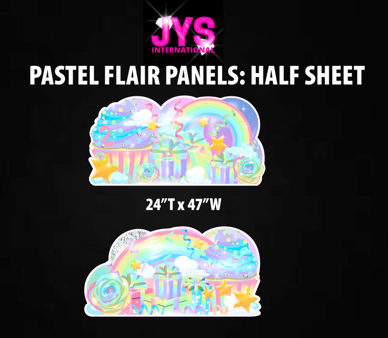 PASTEL FLAIR PANELS: HALF SHEET - Yard Card Signs by JYS International