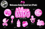 WELCOME BABY QUICK SET (PICK YOUR OWN COLORS) - Yard Card Signs by JYS International