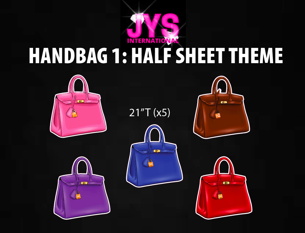 HANDBAGS 1: HALF SHEET - Yard Card Signs by JYS International