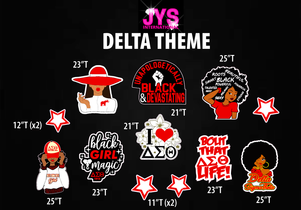 DELTA THEME - Yard Card Signs by JYS International