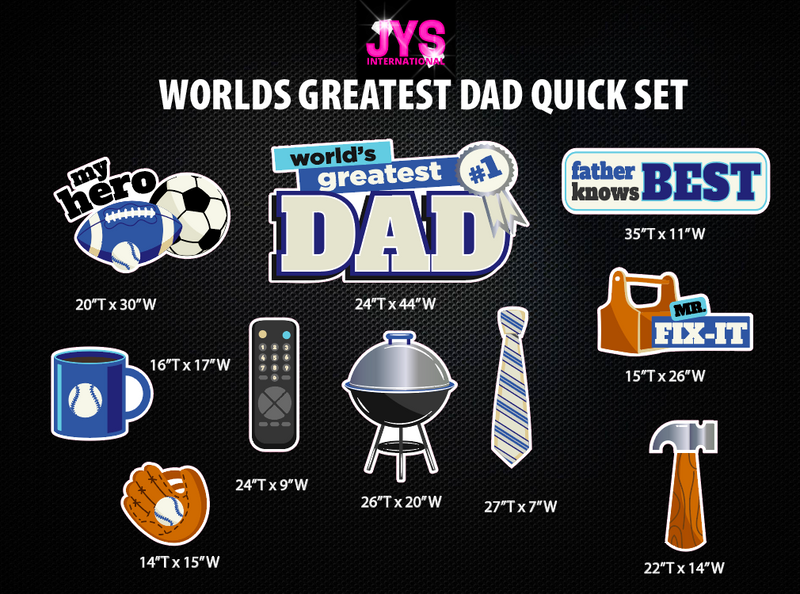 WORLD’S BEST DAD QUICK SET - Yard Card Signs by JYS International