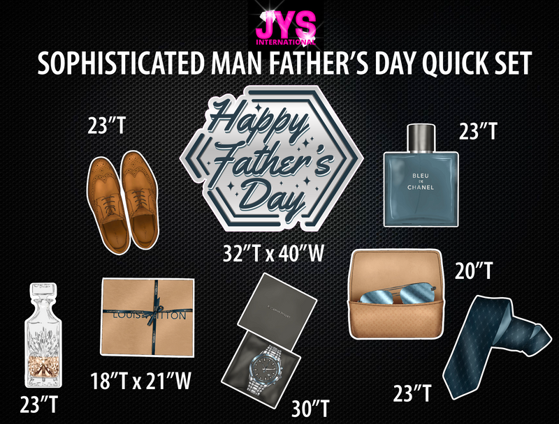 SOPHISTICATED MAN FATHER'S DAY QUICK SET - Yard Card Signs by JYS International