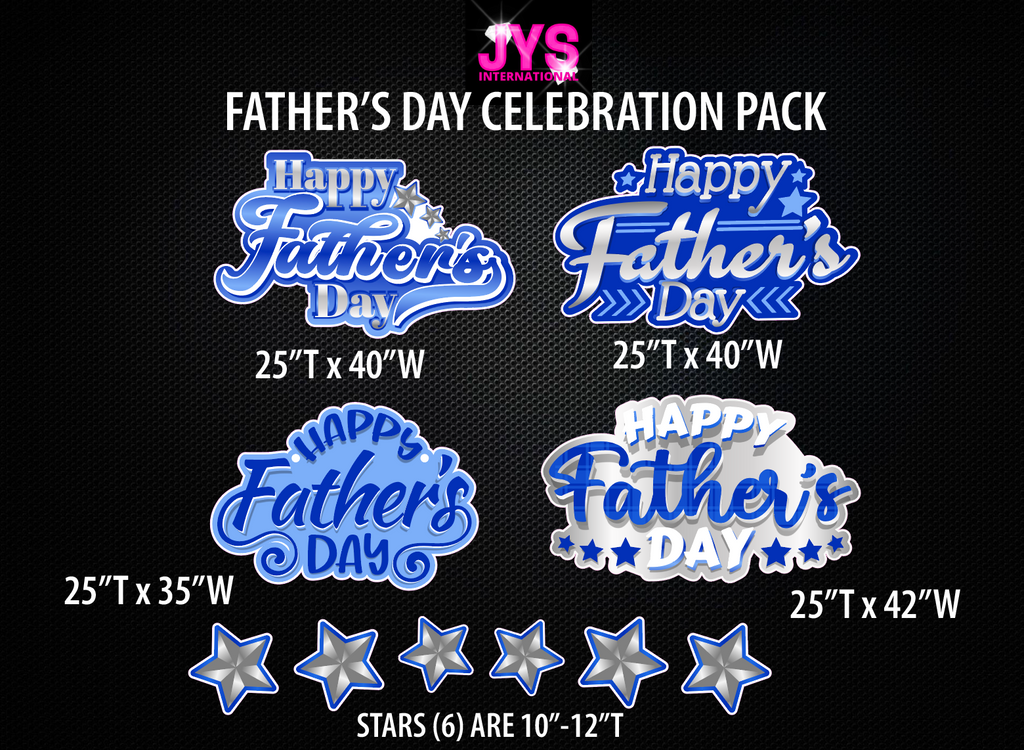 FATHER'S DAY CELEBRATION 4-PACK - Yard Card Signs by JYS International