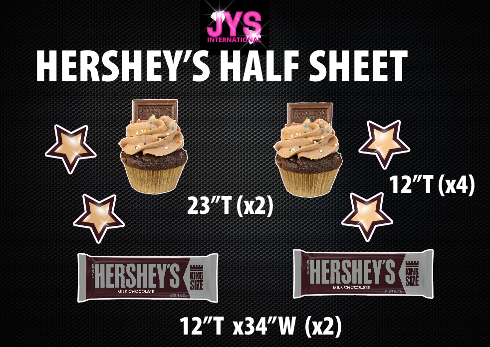 HERSHEY CHOCOLATE: HALF SHEET - Yard Card Signs by JYS International