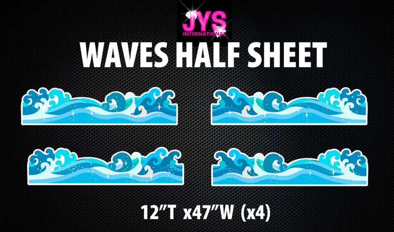 WAVES: HALF SHEET - Yard Card Signs by JYS International