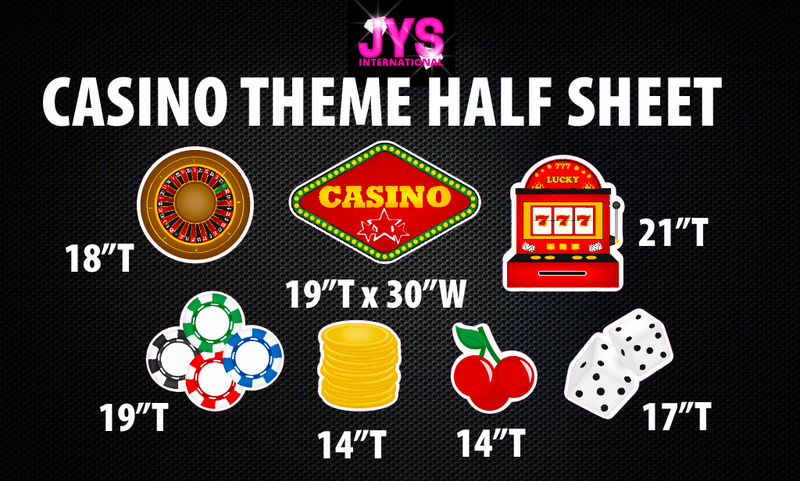 CASINO: HALF SHEET - Yard Card Signs by JYS International