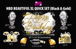 HBD BEAUTIFUL XL QUICK SET (MULTIPLE COLORS) - Yard Card Signs by JYS International