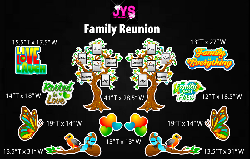 FAMILY REUNION THEME - Yard Card Signs by JYS International