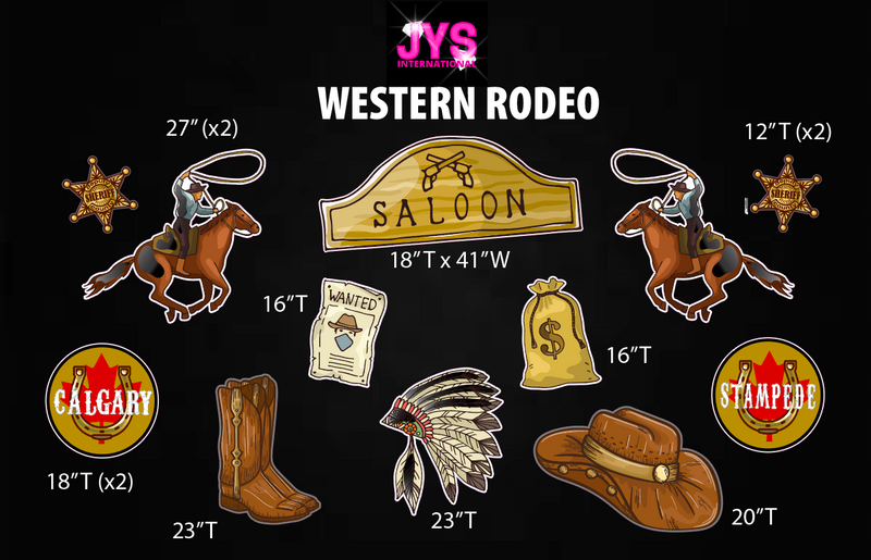 WESTERN RODEO - Yard Card Signs by JYS International