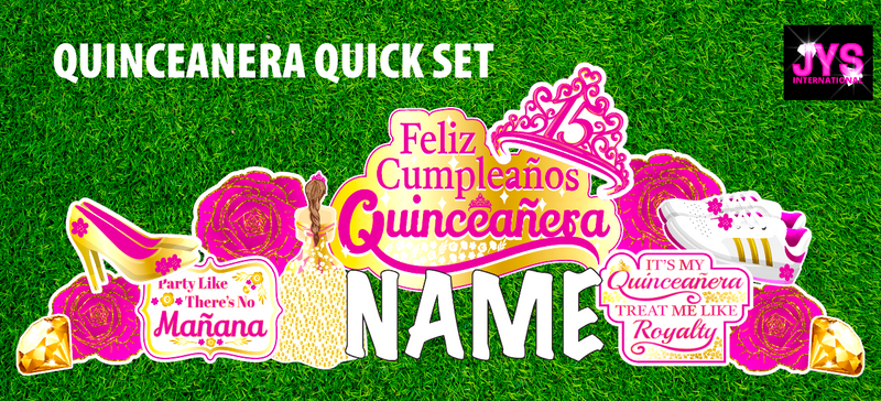 QUINCEANERA QUICK SET - Yard Card Signs by JYS International