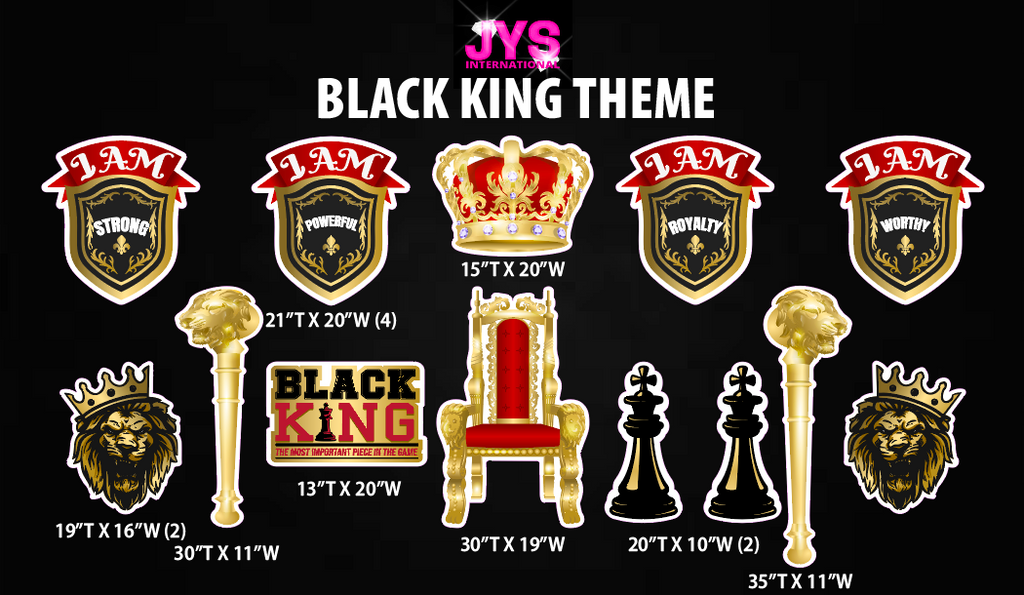 BLACK KING - Yard Card Signs by JYS International