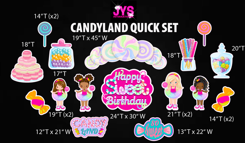 CANDYLAND QUICK SET - Yard Card Signs by JYS International