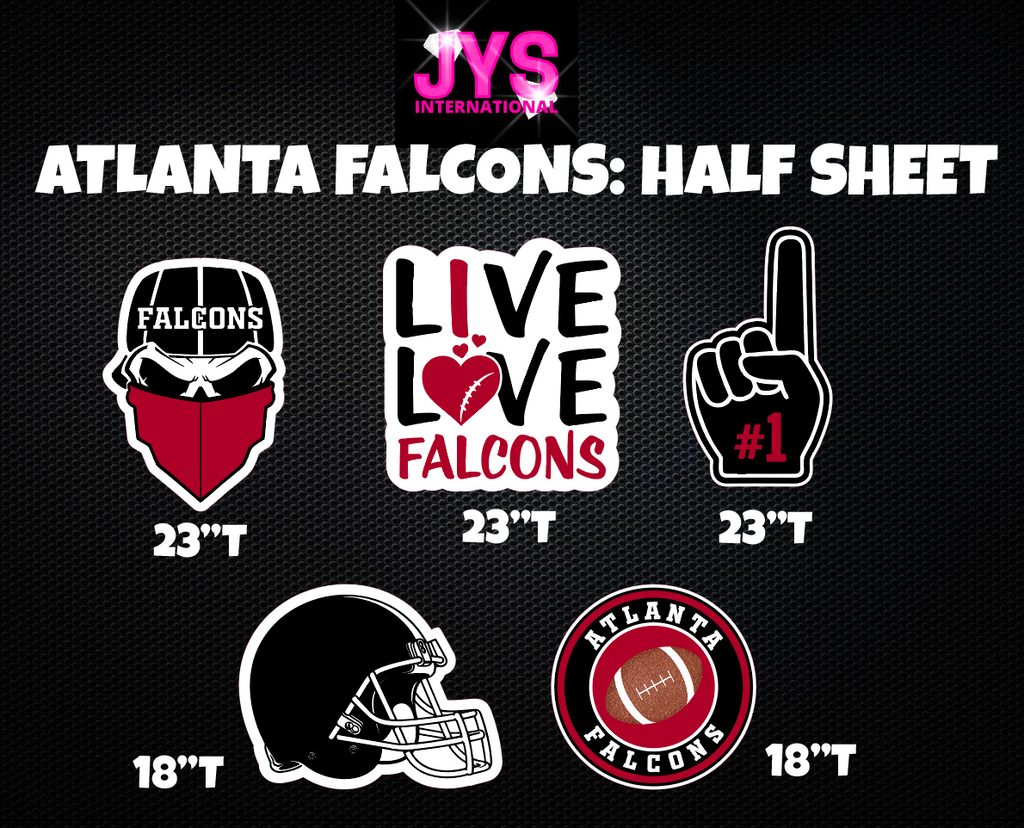 FALCONS: HALF SHEET - Yard Card Signs by JYS International