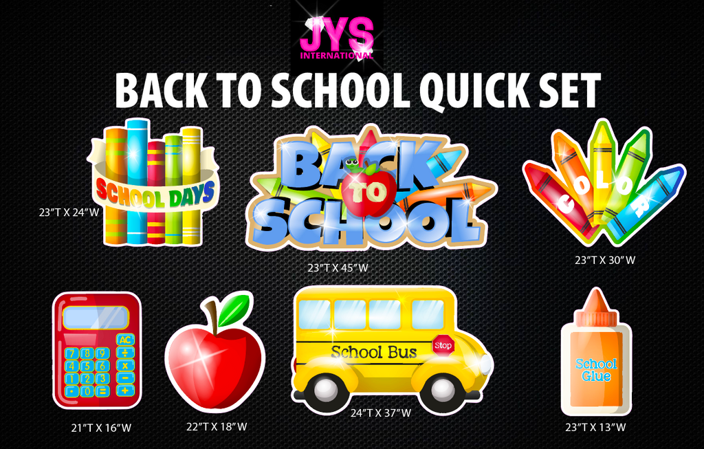 BACK TO SCHOOL QUICK SET - Yard Card Signs by JYS International