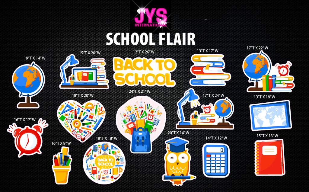 SCHOOL FLAIR (MIDDLE & HIGH SCHOOL) - Yard Card Signs by JYS International