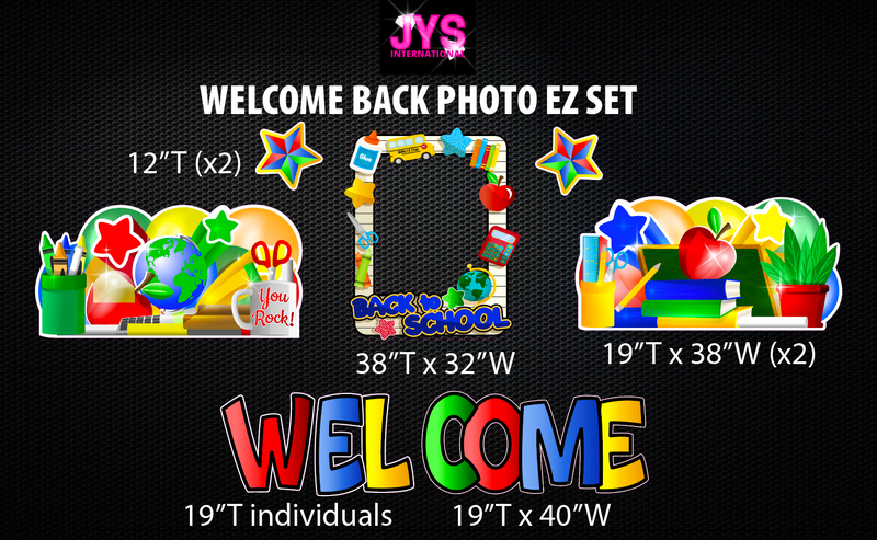 WELCOME BACK TO SCHOOL PHOTO EZ SET - Yard Card Signs by JYS International