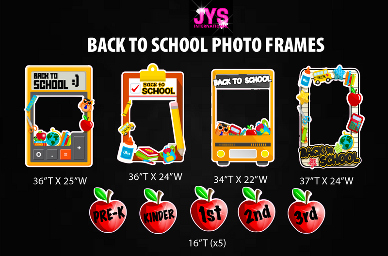 BACK TO SCHOOL PHOTO FRAMES - Yard Card Signs by JYS International