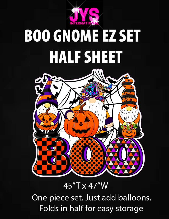 BOO GNOME EZ SET: HALF SHEET - Yard Card Signs by JYS International