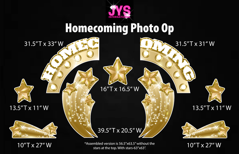 HOMECOMING PHOTO ARCH: GOLD - Yard Card Signs by JYS International