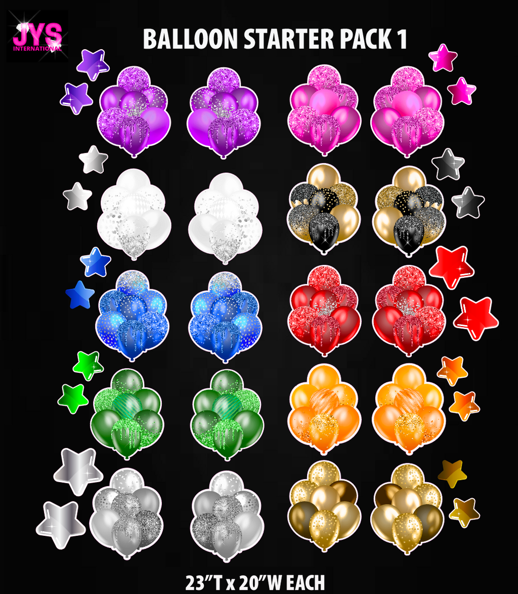 Starter Balloon Packs - Yard Card Signs by JYS International