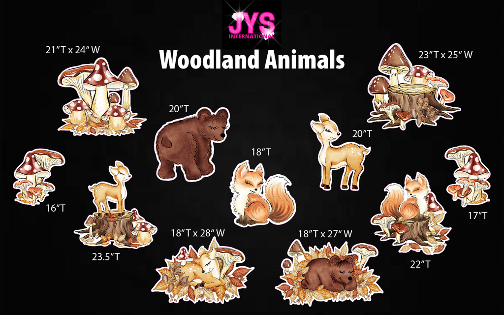 WOODLANDS ANIMALS - Yard Card Signs by JYS International