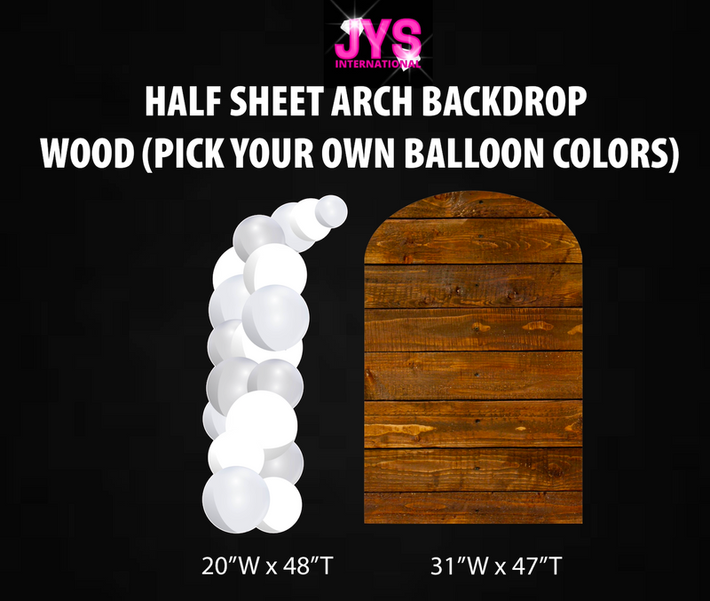 WOOD ARCH BACKDROP: HALF SHEET - Yard Card Signs by JYS International