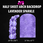 LAVENDER SPARKLE ARCH BACKDROP: HALF SHEET - Yard Card Signs by JYS International