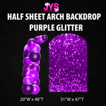 PURPLE GLITTER ARCH BACKDROP: HALF SHEET - Yard Card Signs by JYS International