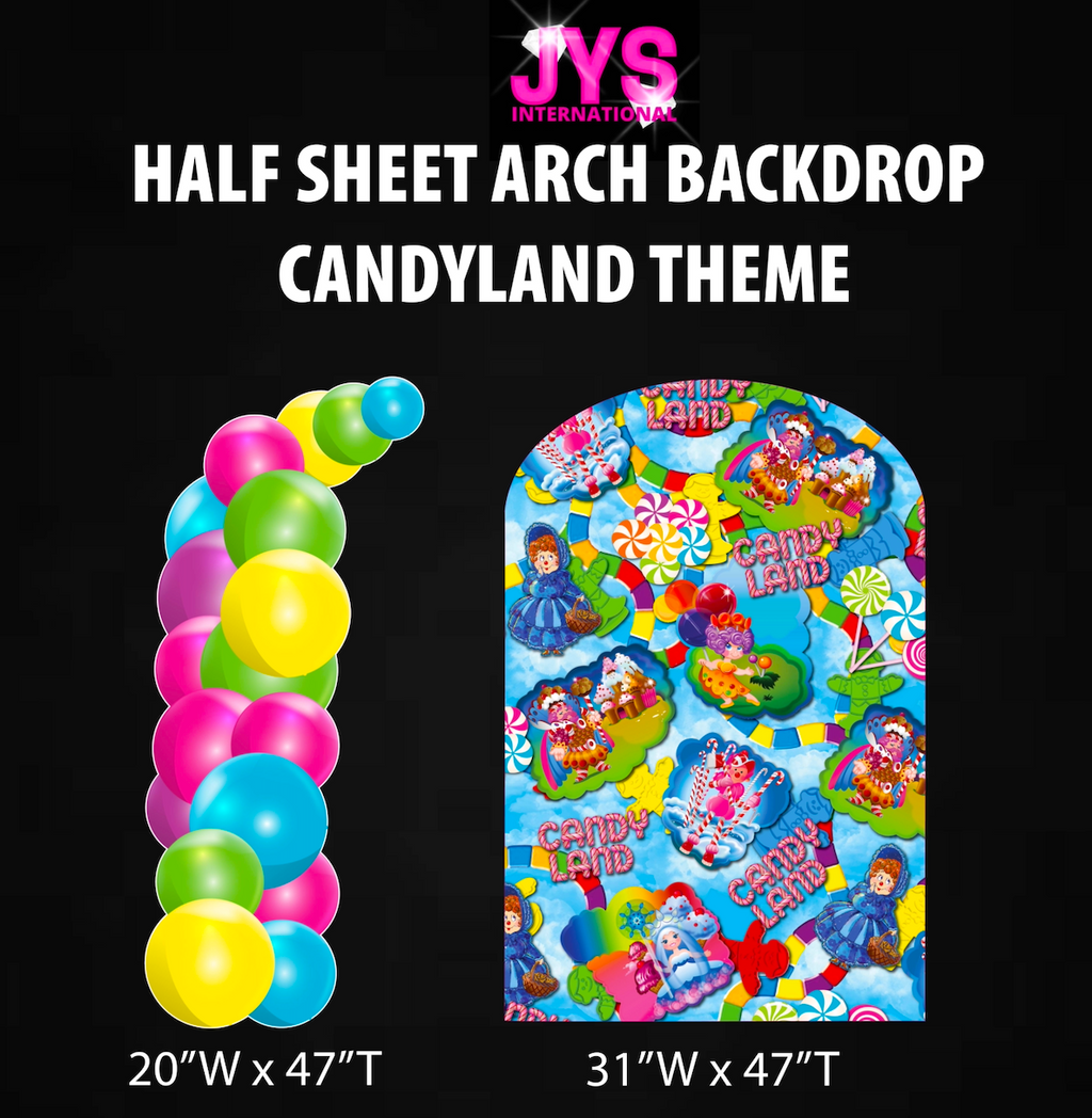 CANDYLAND ARCH BACKDROP: HALF SHEET - Yard Card Signs by JYS International