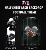 FOOTBALL ARCH BACKDROP: HALF SHEET - Yard Card Signs by JYS International