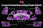 HOMECOMING EZ FOLD OVERLOAD: Multiple Colors - Yard Card Signs by JYS International