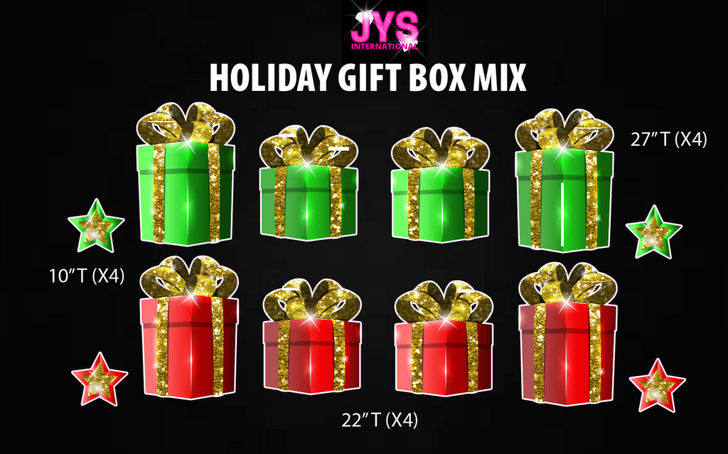 HOLIDAY PRESENT MIX - Yard Card Signs by JYS International