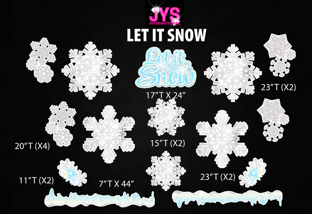 LET IT SNOW - Yard Card Signs by JYS International