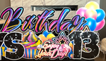 Neon HBD Flair - Yard Card Signs by JYS International