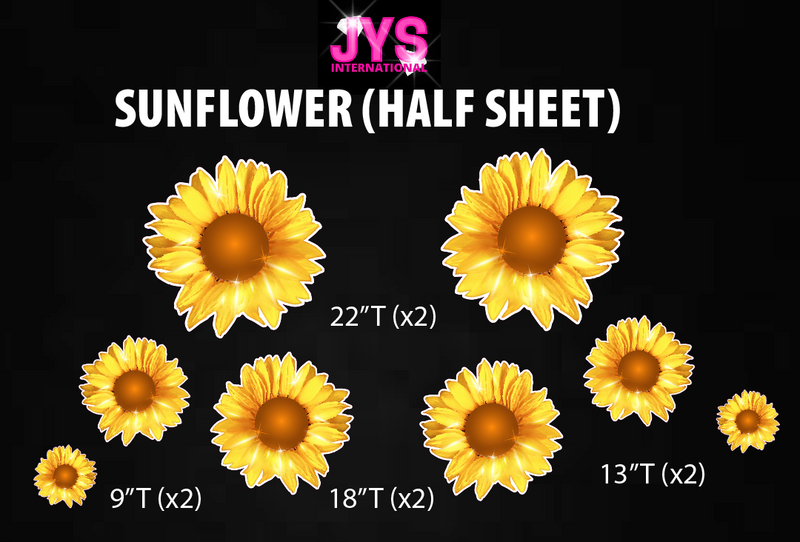 SUNFLOWER PETALS: HALF SHEET - Yard Card Signs by JYS International