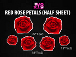 ROSE PETALS: HALF SHEET (MULTIPLE COLOR OPTIONS) - Yard Card Signs by JYS International