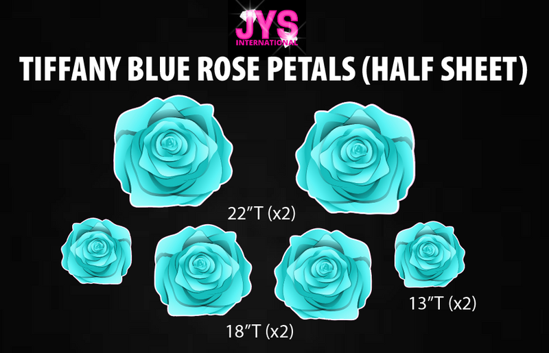 ROSE PETALS: HALF SHEET (MULTIPLE COLOR OPTIONS) - Yard Card Signs by JYS International