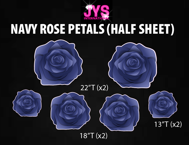 ROSE PETALS: HALF SHEET (MULTIPLE COLOR OPTIONS) - Yard Card Signs by JYS International